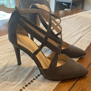 Grey Suede Nine West Pumps